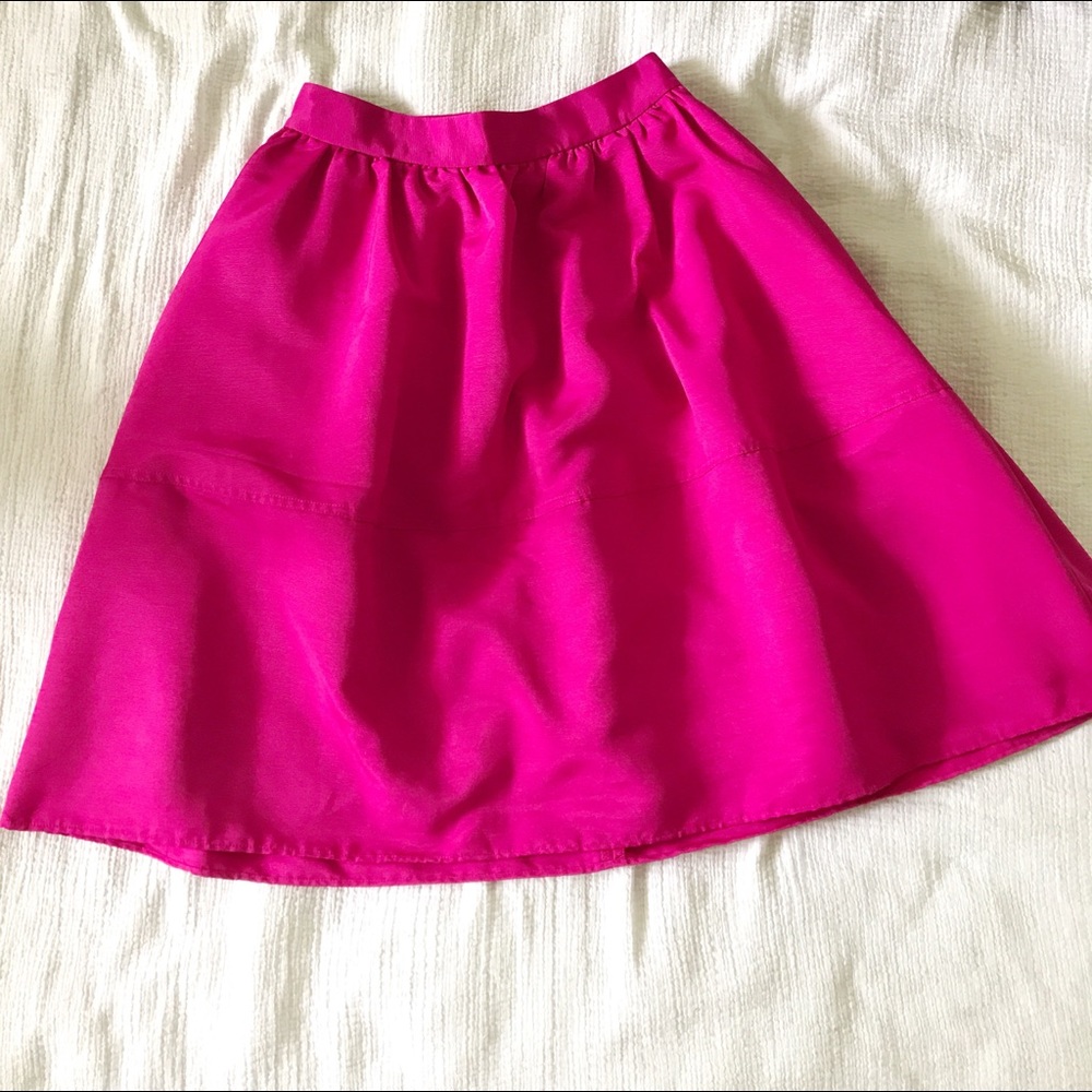 Pink Tea Length Skirt